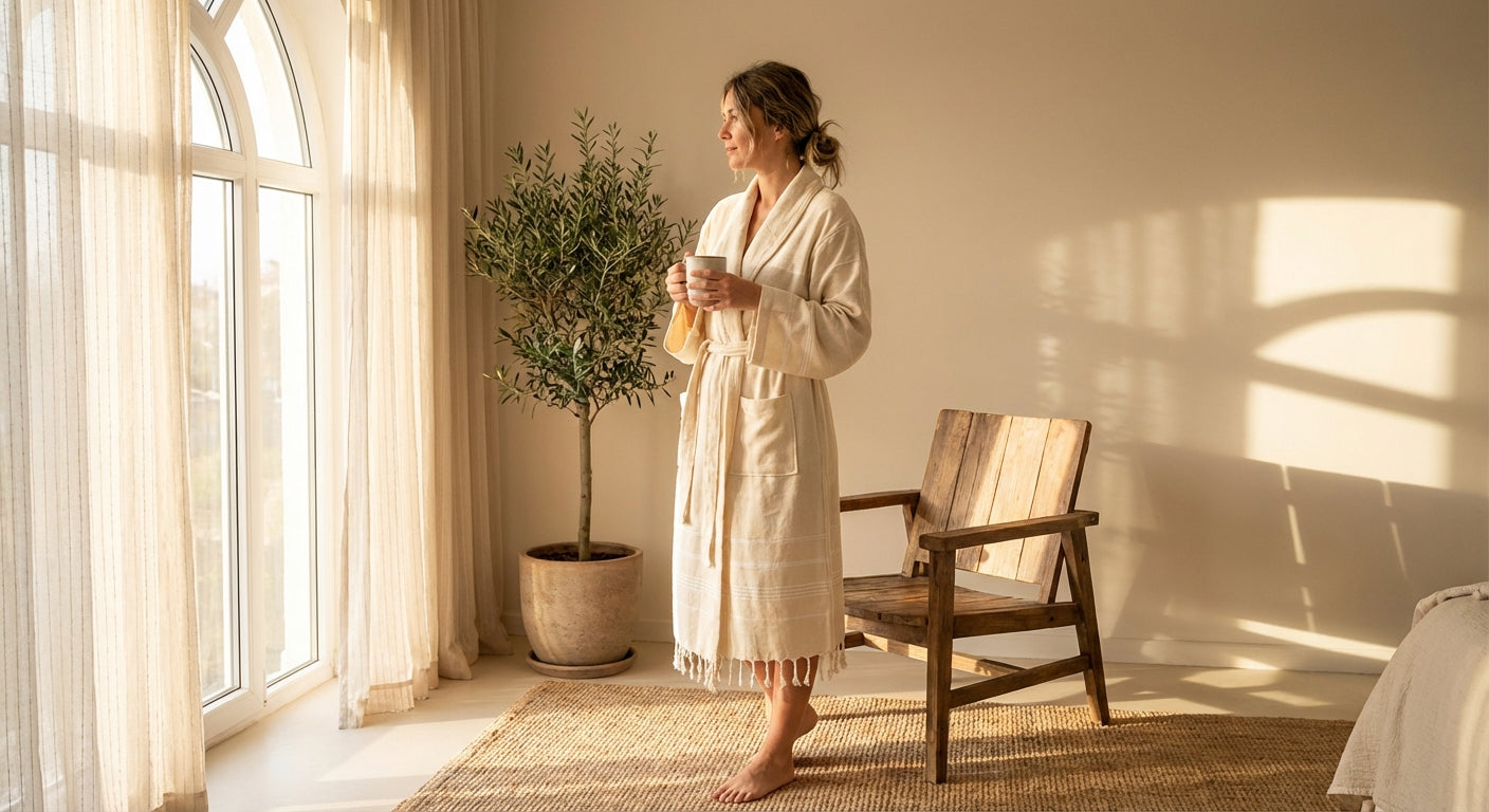 Turkish Peshtemal Bathrobe